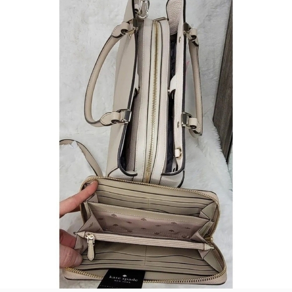 Kate Spade 2 PCS SET Convertible Satchel Purse Bag + Wallet NWT - Picture 6 of 13